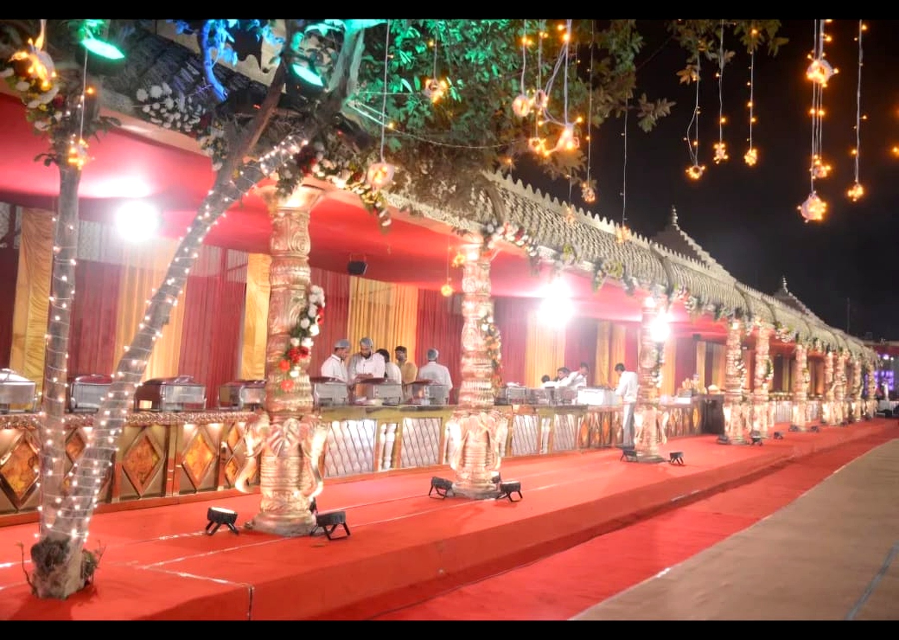 Event dining setup at The Gautam Hotel