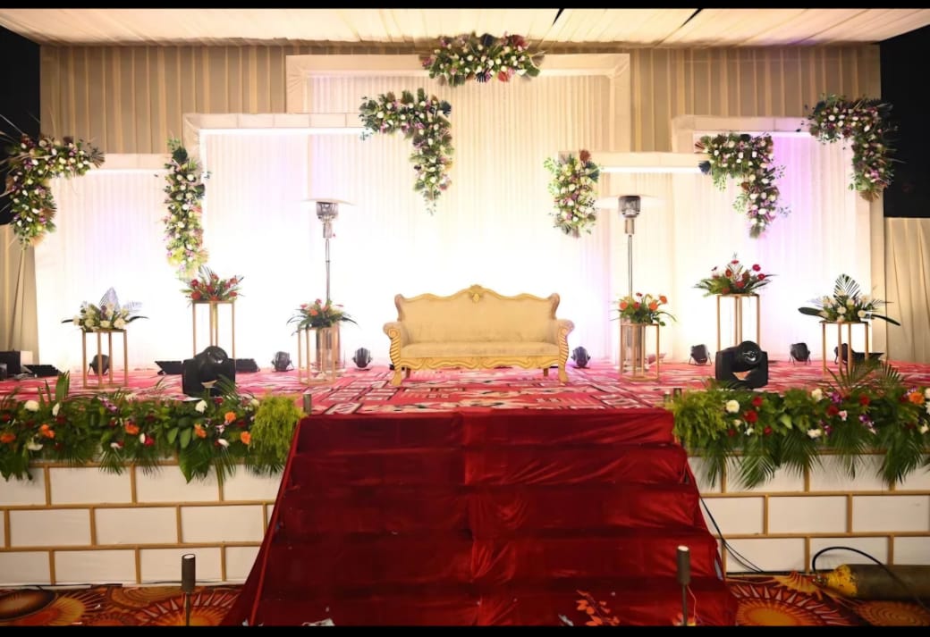 Indoor banquet stage